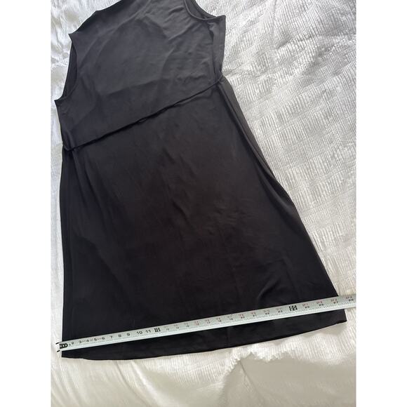 NWT H&M Little Black Dress Belt Career Work Summer Casual Slinky High Neck Large - Picture 8 of 8